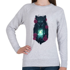 PRINTFASHION Farkasok - Női pulóver - Sport szürke