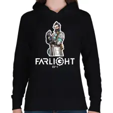 PRINTFASHION Farlight84 - Ember - Női kapucnis pulóver - Fekete női pulóver, kardigán