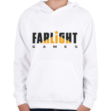 PRINTFASHION Farlight games - Gyerek kapucnis pulóver - Fehér gyerek pulóver, kardigán