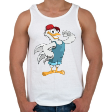 PRINTFASHION Farmer Chicken - Férfi atléta - Fehér atléta, trikó
