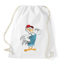 PRINTFASHION Farmer Chicken - Sportzsák, Tornazsák - Fehér tornazsák
