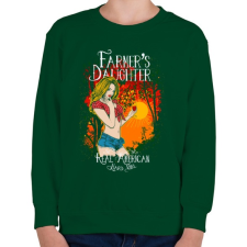 PRINTFASHION Farmerek lánya - Gyerek pulóver - Sötétzöld gyerek nadrág