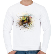 PRINTFASHION Farming simulator 2025 - Férfi pulóver - Fehér