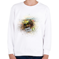 PRINTFASHION Farming simulator 2025 - Gyerek pulóver - Fehér