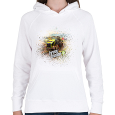 PRINTFASHION Farming simulator 2025 - Női kapucnis pulóver - Fehér