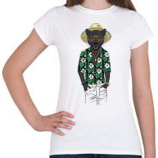 PRINTFASHION Fashion Panther - Női póló - Fehér