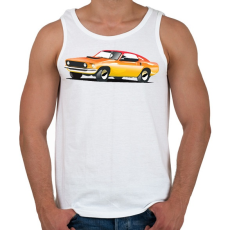 PRINTFASHION Fast car - Férfi atléta - Fehér