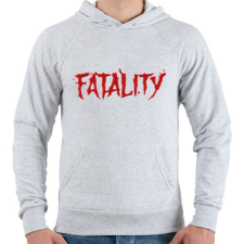 PRINTFASHION Fatality - Férfi kapucnis pulóver - Sport szürke férfi pulóver, kardigán