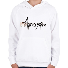 PRINTFASHION Fate/Apocrypha logo - Gyerek kapucnis pulóver - Fehér