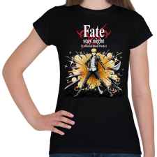 PRINTFASHION Fate stay night character - Női póló - Fekete női póló