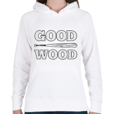 PRINTFASHION Fatestápoló - Női kapucnis pulóver - Fehér női pulóver, kardigán