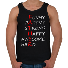 PRINTFASHION Father - Férfi atléta - Fekete