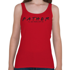 PRINTFASHION Father forever - Női atléta - Cseresznyepiros