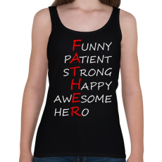 PRINTFASHION Father - Női atléta - Fekete