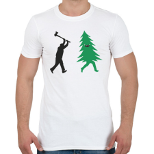 PRINTFASHION Favágás - Férfi póló - Fehér férfi póló