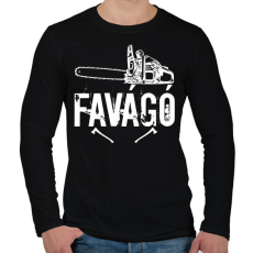 PRINTFASHION favágó - Férfi hosszú ujjú póló - Fekete