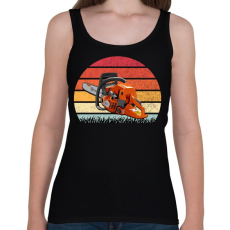 PRINTFASHION Favágó / Láncfűrész - Női atléta - Fekete