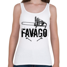 PRINTFASHION favágó - Női atléta - Fehér női trikó