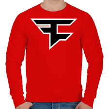 PRINTFASHION Faze Clan logo - Férfi pulóver - Piros férfi pulóver, kardigán