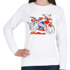PRINTFASHION fb1 - Női pulóver - Fehér női pulóver, kardigán