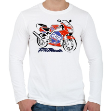 PRINTFASHION fb2 - Férfi hosszú ujjú póló - Fehér