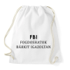 PRINTFASHION FBI - Sportzsák, Tornazsák - Fehér