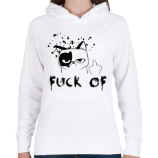 PRINTFASHION fck1 - Női kapucnis pulóver - Fehér