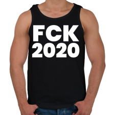 PRINTFASHION Fck 2020 - Férfi atléta - Fekete atléta, trikó