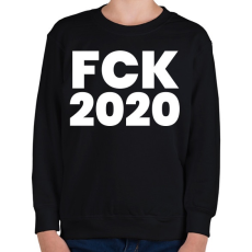 PRINTFASHION Fck 2020 - Gyerek pulóver - Fekete
