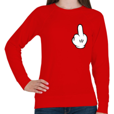 PRINTFASHION FCK logo - Női pulóver - Piros női pulóver, kardigán