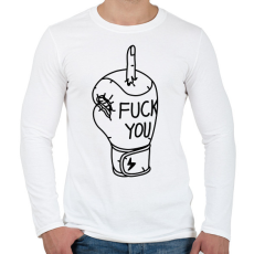PRINTFASHION FCK tatto - Férfi hosszú ujjú póló - Fehér