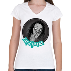 PRINTFASHION fckofffiftynineasd-01.png - Női V-nyakú póló - Fehér