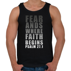 PRINTFASHION FEAR ANDS. - Férfi atléta - Fekete
