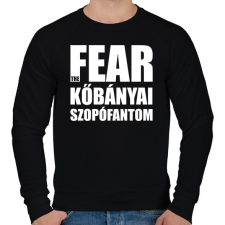PRINTFASHION Fear the kőbányai szopófantom - Férfi pulóver - Fekete férfi pulóver, kardigán