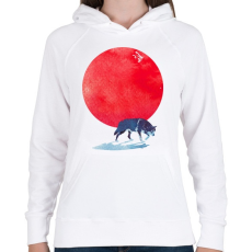 PRINTFASHION Fear the red - Női kapucnis pulóver - Fehér