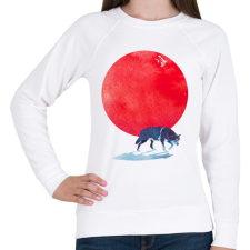 PRINTFASHION Fear the red - Női pulóver - Fehér női pulóver, kardigán