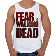 PRINTFASHION FEAR THE WALKING DEAD - Férfi atléta - Fehér