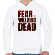 PRINTFASHION FEAR THE WALKING DEAD - Férfi kapucnis pulóver - Fehér férfi pulóver, kardigán