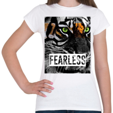 PRINTFASHION FEARLESS - Női póló - Fehér női póló