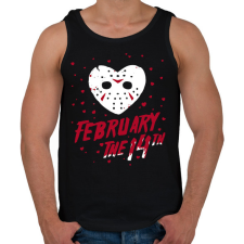 PRINTFASHION Február 14 Jason - Férfi atléta - Fekete atléta, trikó