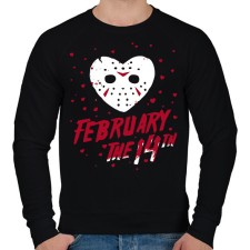 PRINTFASHION Február 14 Jason - Férfi pulóver - Fekete férfi pulóver, kardigán