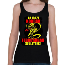 PRINTFASHION Februári Kobra - Női atléta - Fekete női trikó