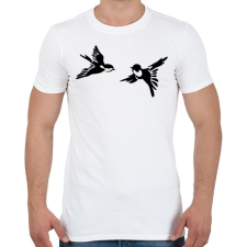 PRINTFASHION Fecske - Férfi póló - Fehér férfi póló