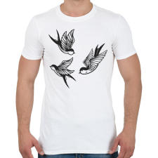 PRINTFASHION fecske - Férfi póló - Fehér férfi póló