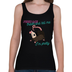 PRINTFASHION Feed me trash - Női atléta - Fekete