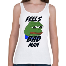 PRINTFASHION Feels bad man meme - Női atléta - Fehér női trikó