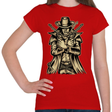 PRINTFASHION Fegyveres - Női póló - Piros női póló