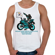 PRINTFASHION Fehér herceg fasza csávó - Férfi atléta - Fehér atléta, trikó