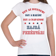 PRINTFASHION Fehérvár - Női póló - Fehér női póló