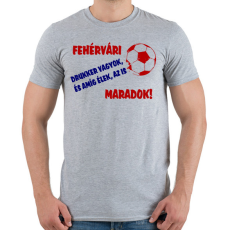 PRINTFASHION Fehérvári drukker - Férfi póló - Sport szürke